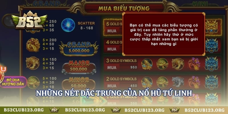 Những nét đặc trưng của nổ hũ Tứ Linh