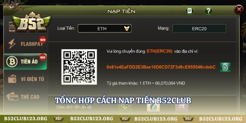 Tổng hợp cách nạp tiền B52Club
